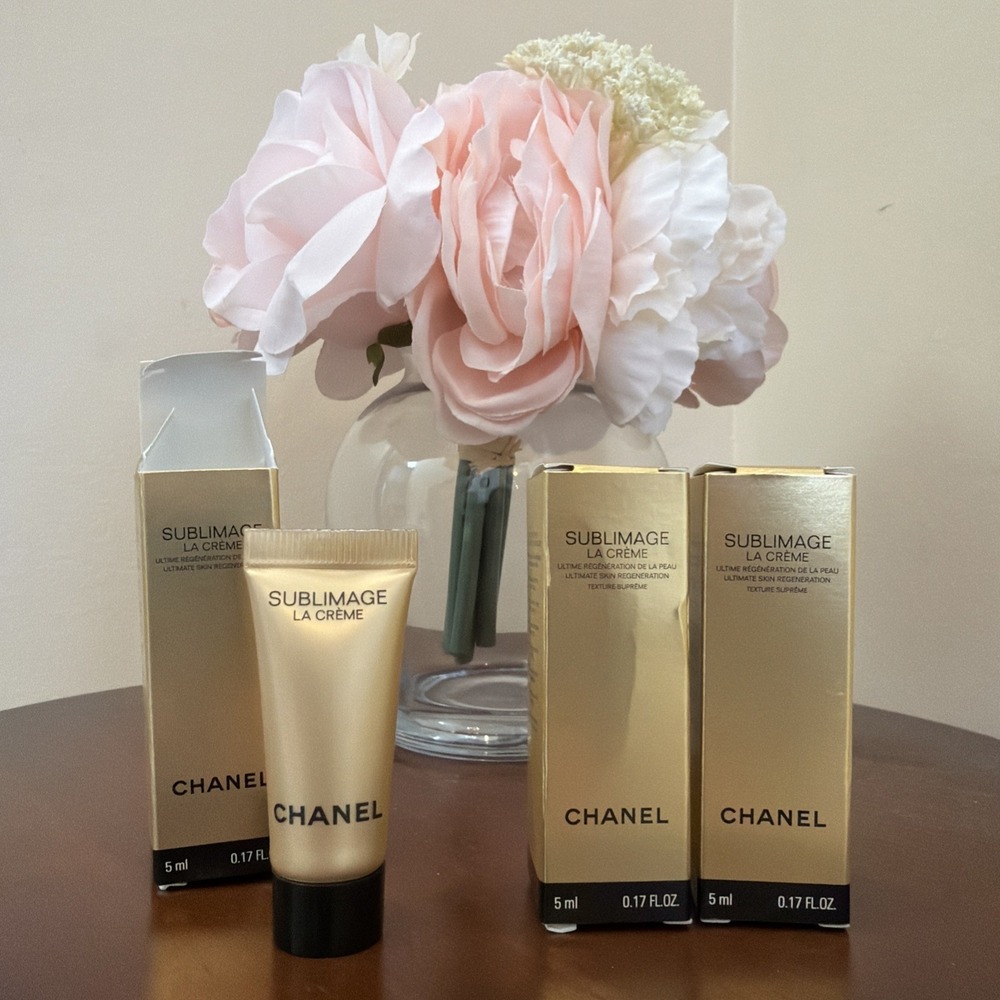 3X Chanel sublimage le‎ creme 0.17 Oz/each 15ml Total  New In Box Travel Sample